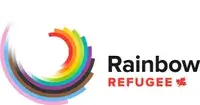 rainbow refugee logo
