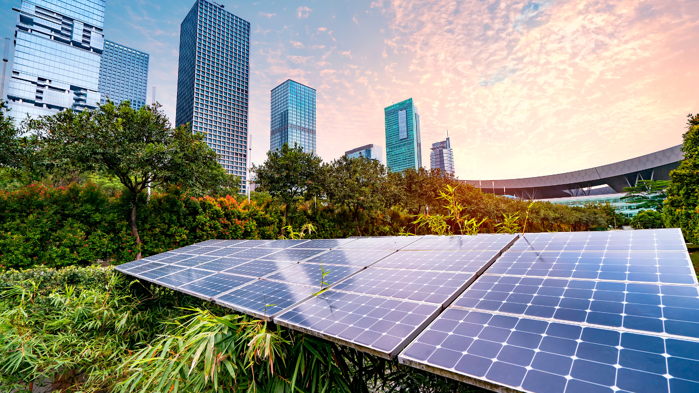 image of solar panels