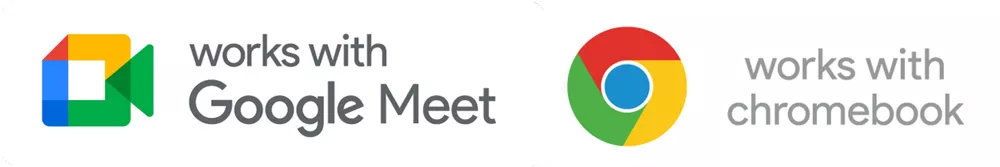 Google Meet Chromebook Logo Combo
